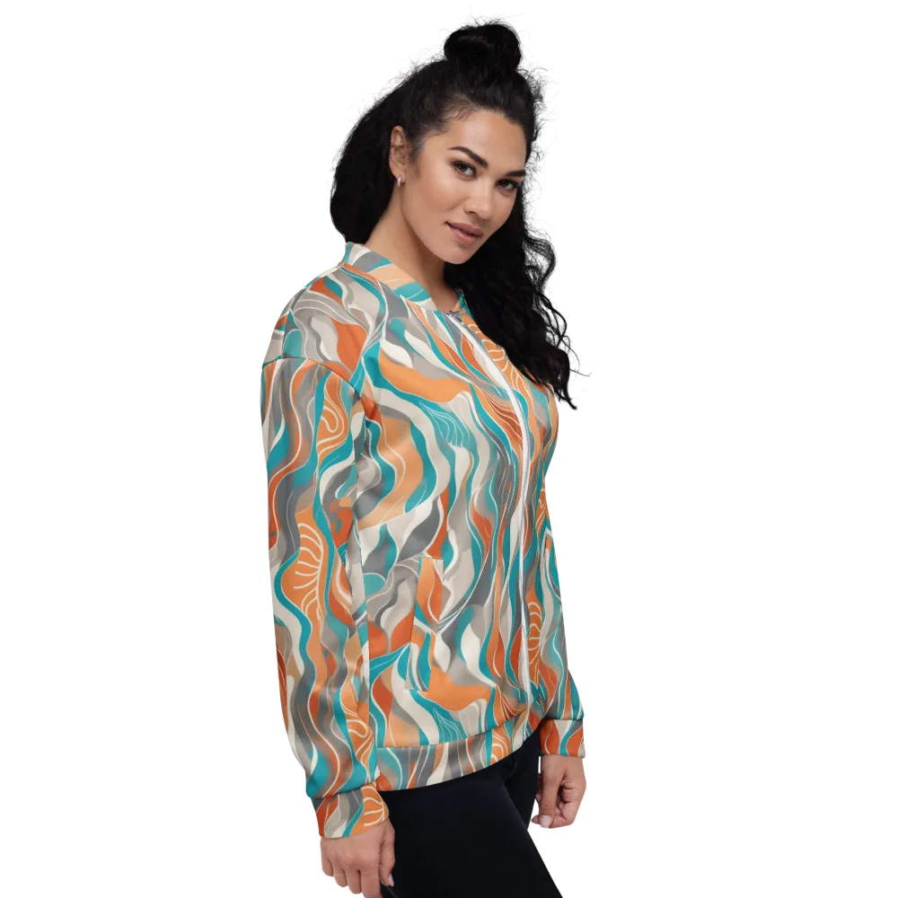 Meltwater Modern on Bomber Jacket — Right