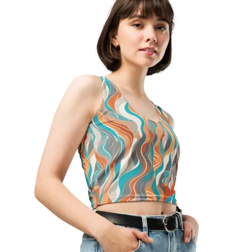 Meltwater Modern on a Crop Top