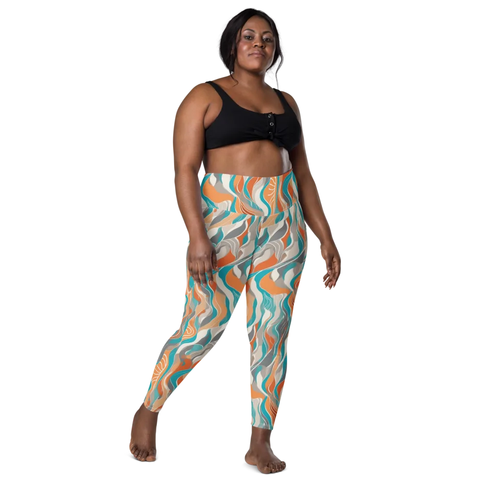 Meltwater Modern on Leggings with Pockets — Front