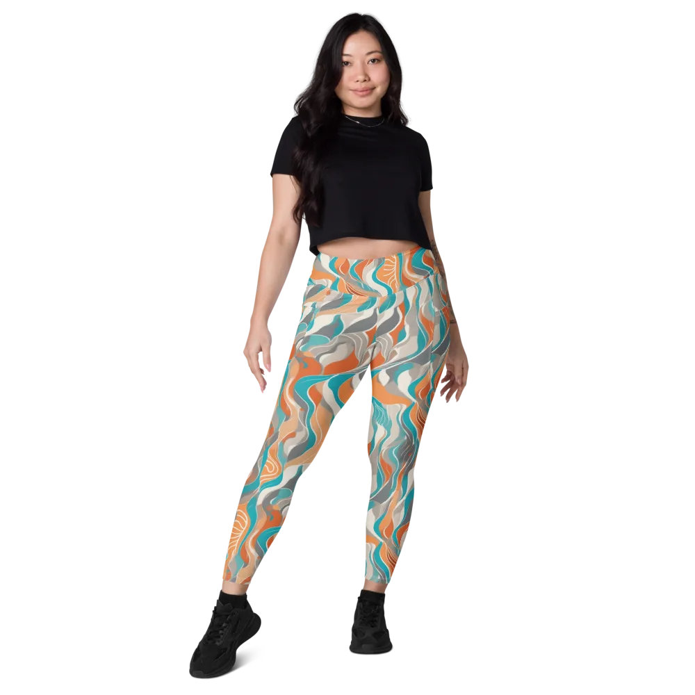 Meltwater Modern on Leggings with Pockets — Front