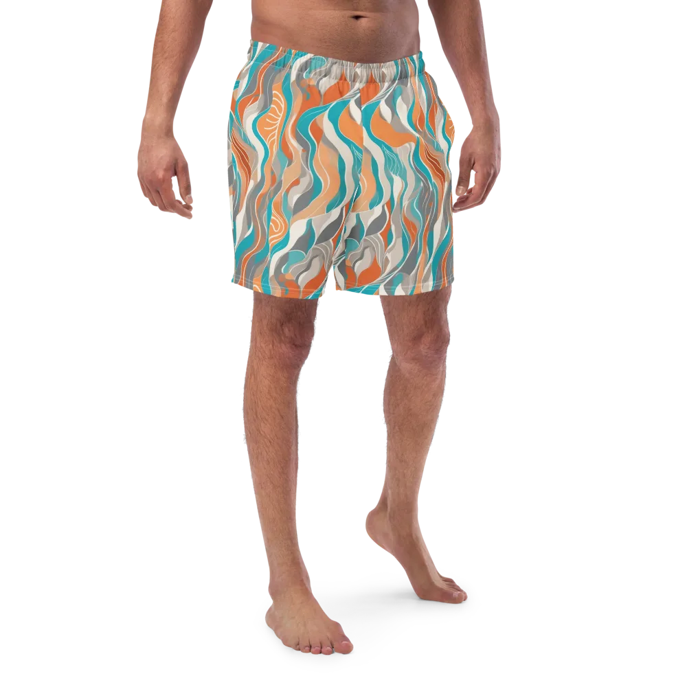 Meltwater Modern on Swim Trunks — Front