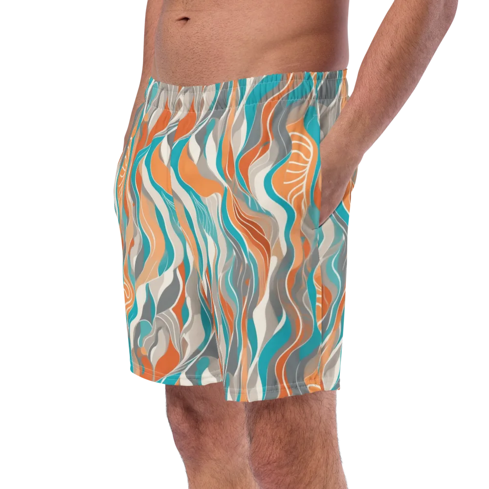 Meltwater Modern on Swim Trunks — Left Front
