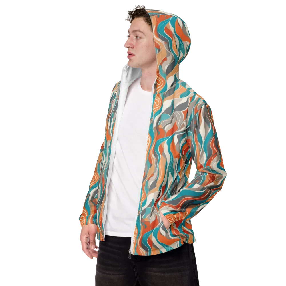 Meltwater Modern on Men's Windbreaker — Left Front