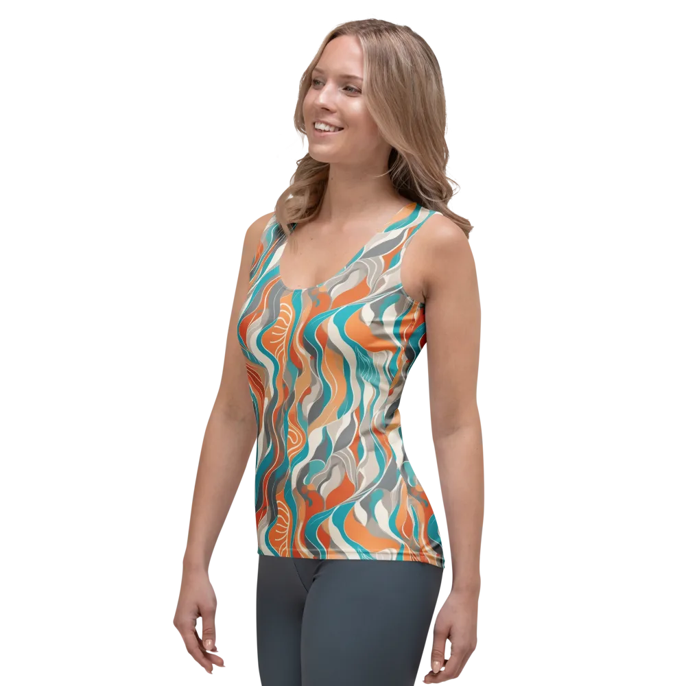 Meltwater Modern on Women's Tank Top — Left Front