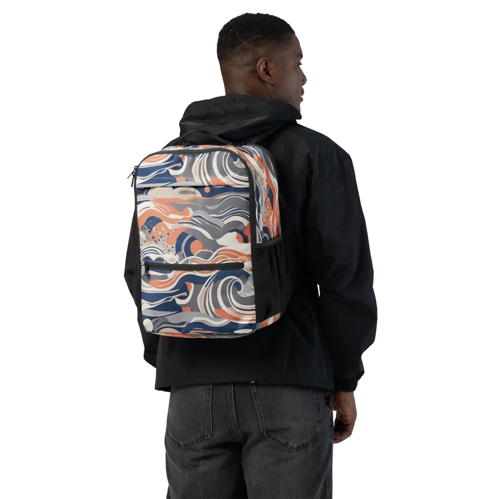 Midnight Surf on Utility Backpack — Back