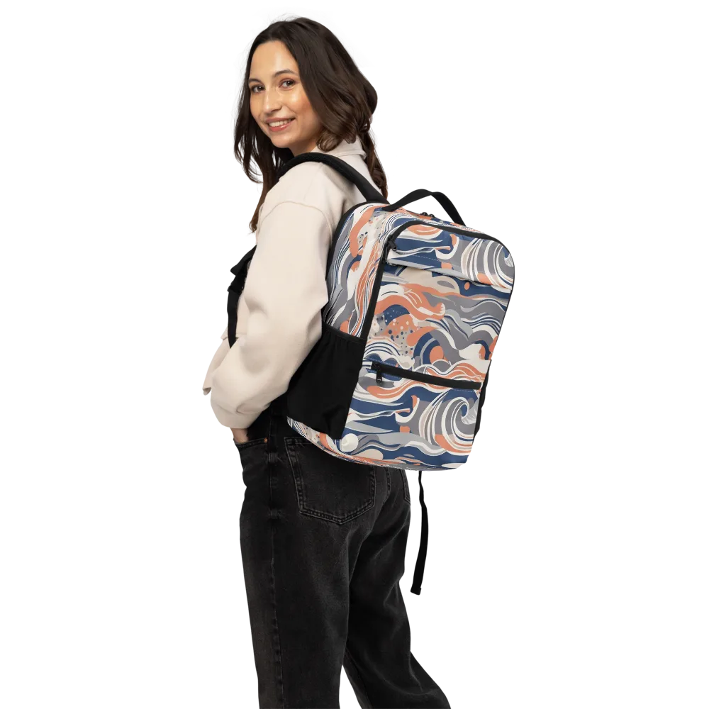 Midnight Surf on Utility Backpack — Back