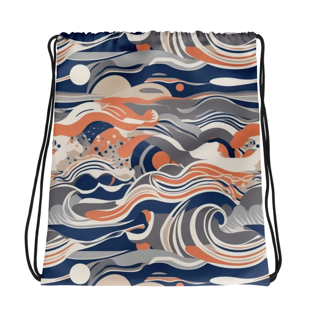 Midnight Surf on Drawstring Bag — Photo