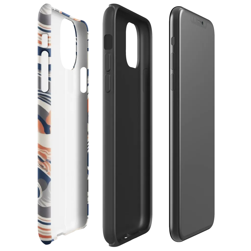 Midnight Surf on Tough Case for iPhone® — Right