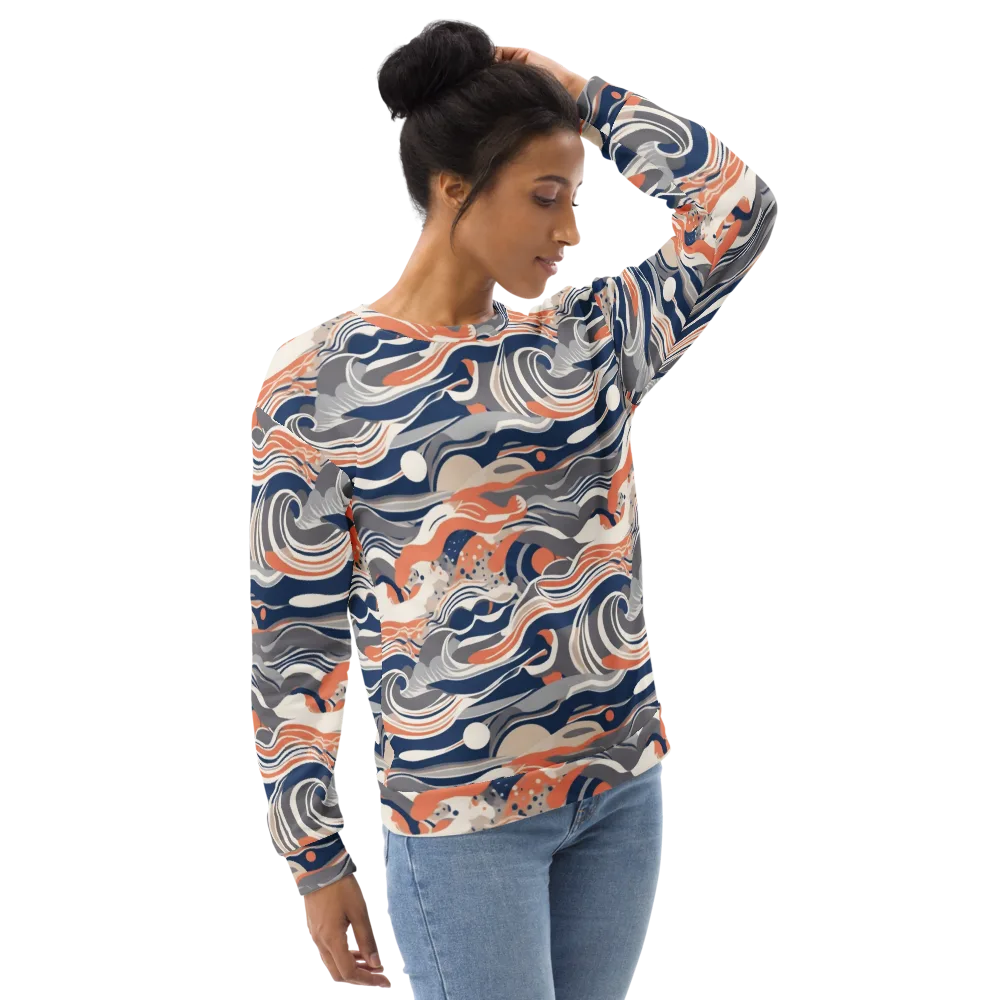Midnight Surf on Sweatshirt — Right Front