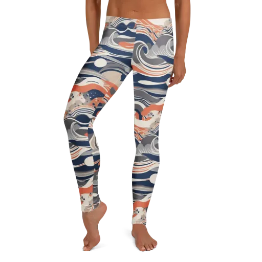 Midnight Surf on a Leggings
