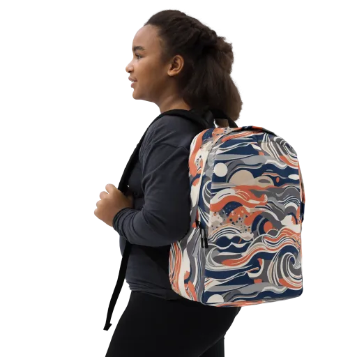 Midnight Surf on a Minimalist Backpack