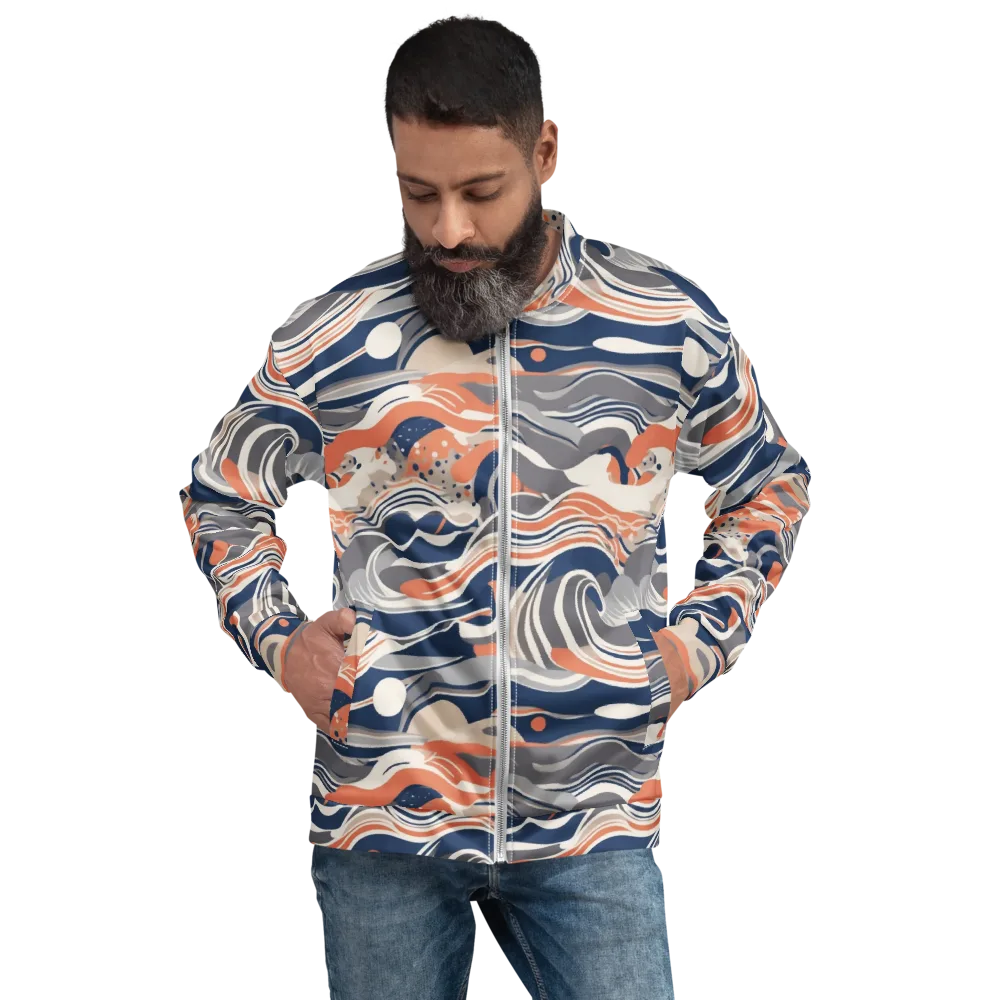 Midnight Surf on Bomber Jacket — Front