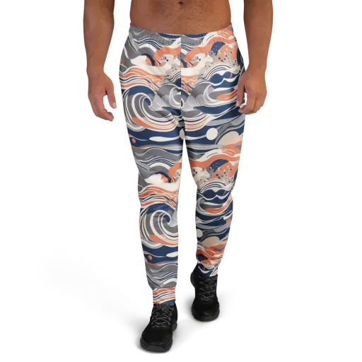 Midnight Surf on a Men's Joggers