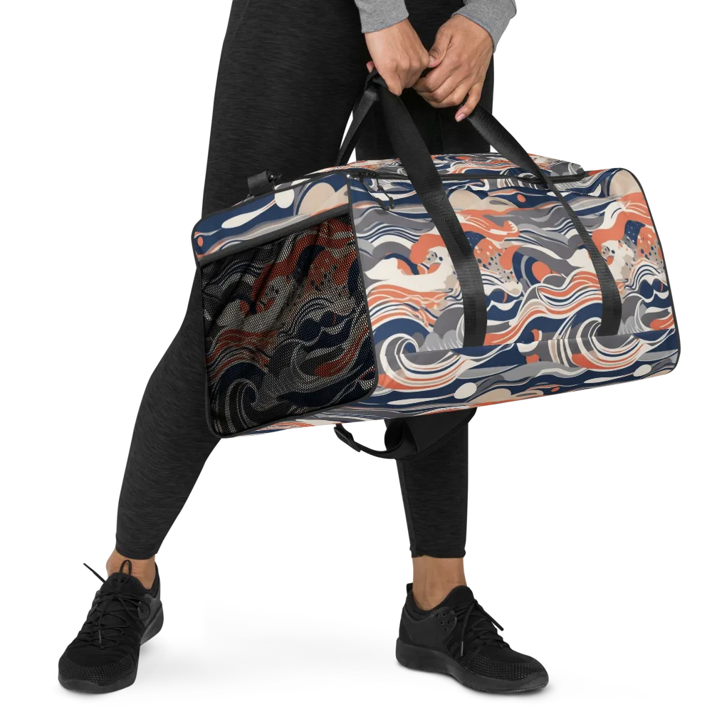 Midnight Surf on Duffle Bag — Right Front