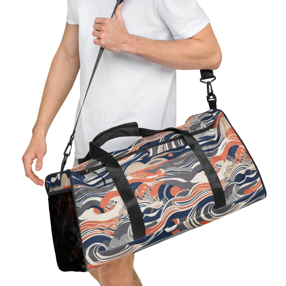 Midnight Surf on Duffle Bag — Right Front