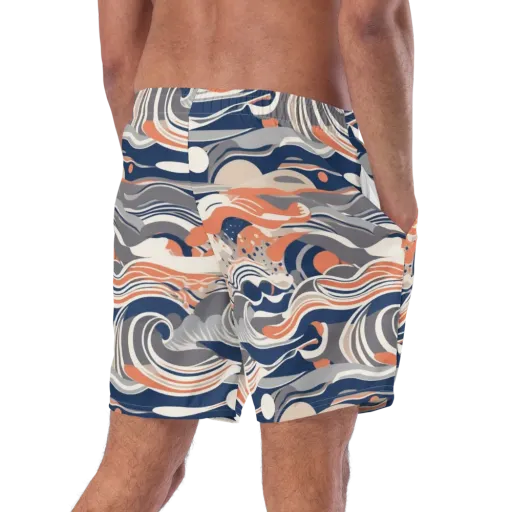 Midnight Surf on a Swim Trunks