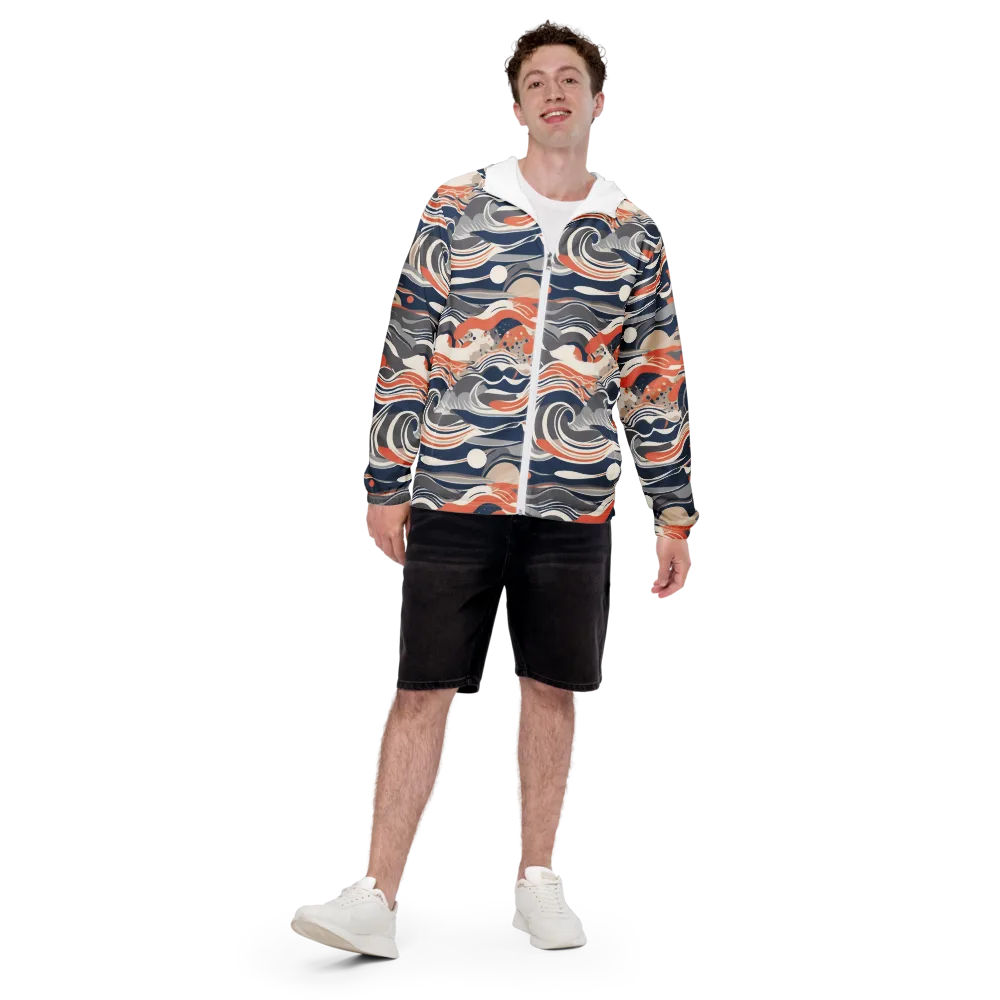 Midnight Surf on Men's Windbreaker — Front