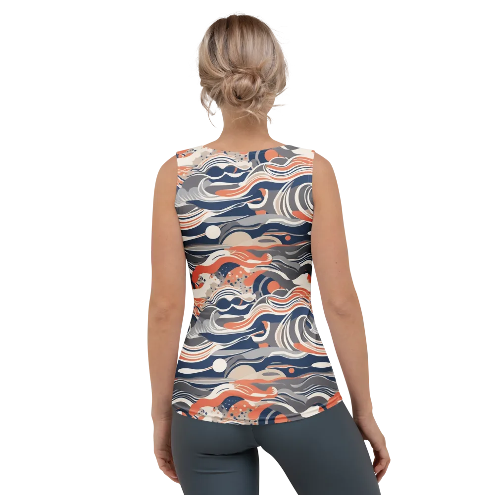 Midnight Surf on Women's Tank Top — Back
