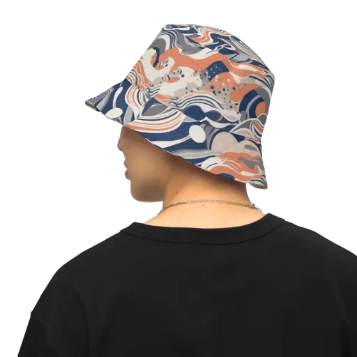 Midnight Surf on a Reversible Bucket Hat