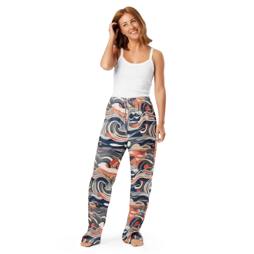 Midnight Surf on a Women's Pajama Pants