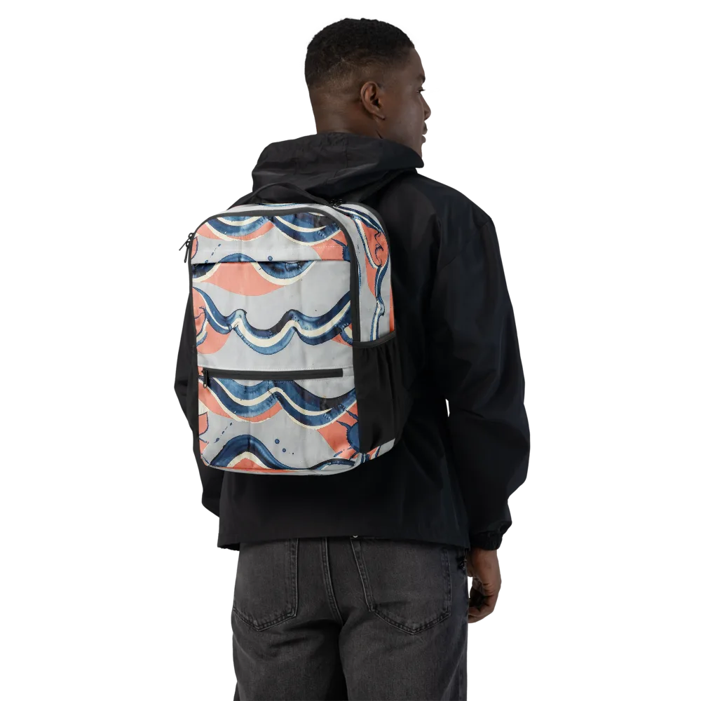 Seaside Ribbon on Utility Backpack — Back