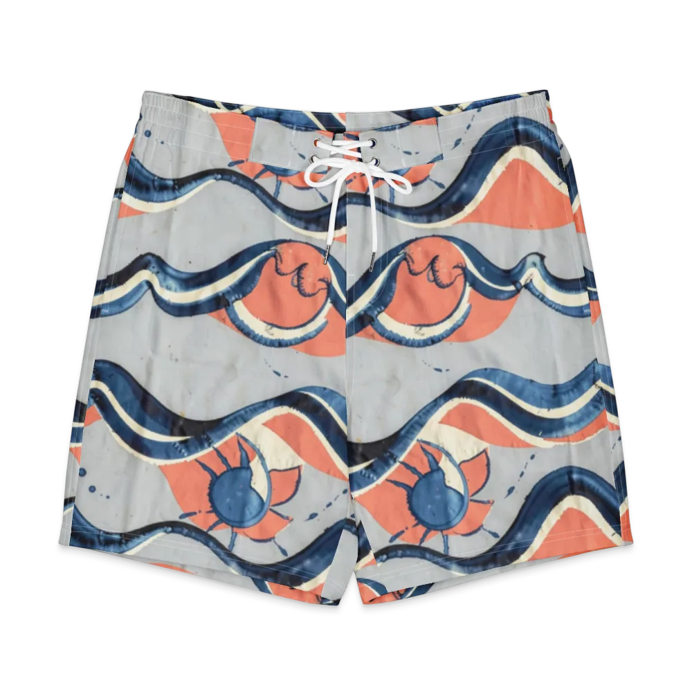 Seaside Ribbon on Men's Board Shorts — Front
