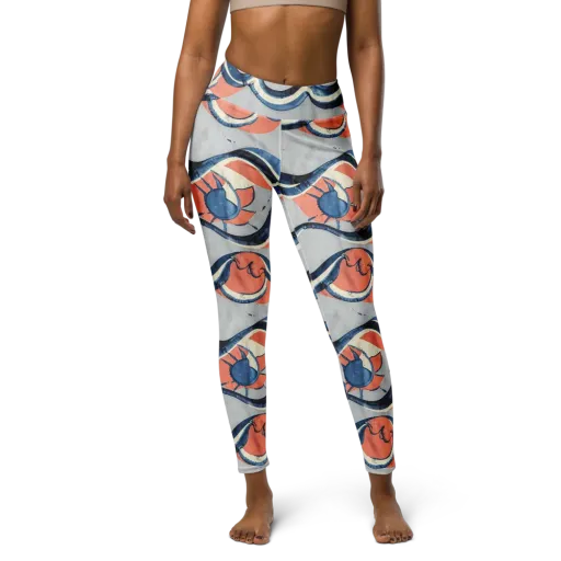 Seaside Ribbon on a Yoga Leggings