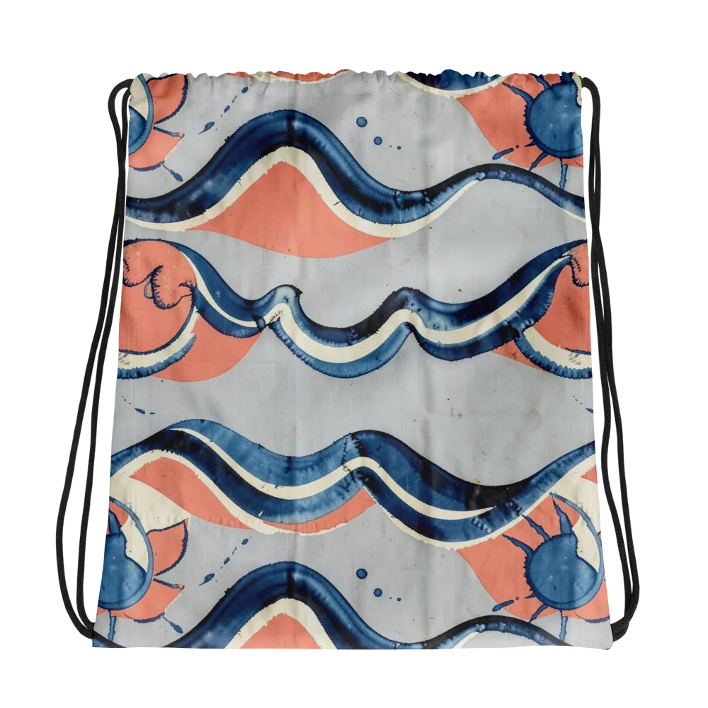 Seaside Ribbon on Drawstring Bag — Photo