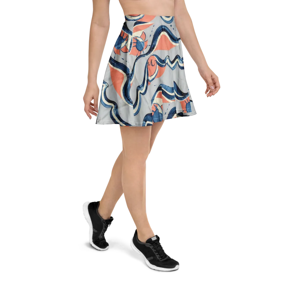 Seaside Ribbon on Skater Skirt — Right