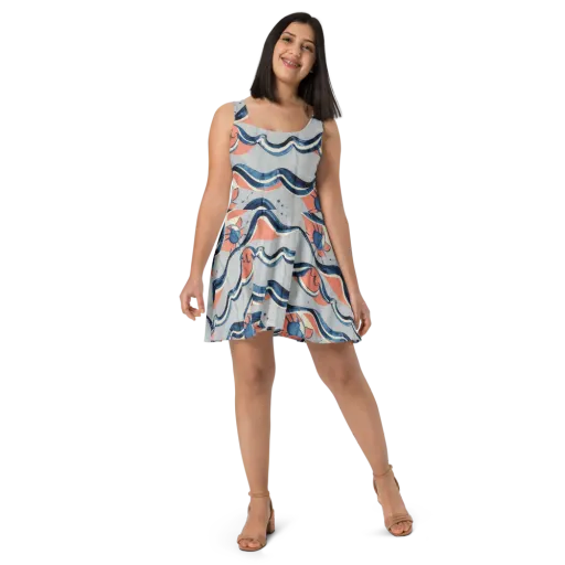 Seaside Ribbon on a Skater Dress