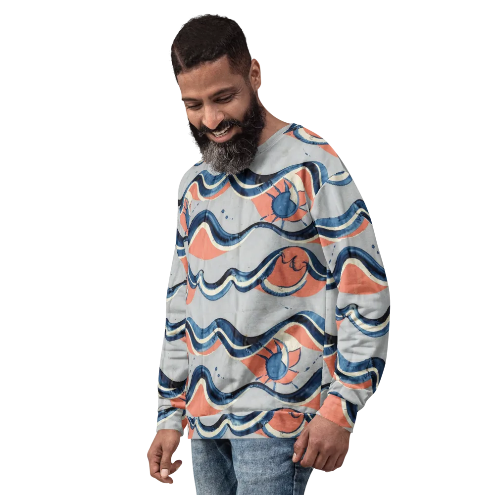 Seaside Ribbon on Sweatshirt — Left Front
