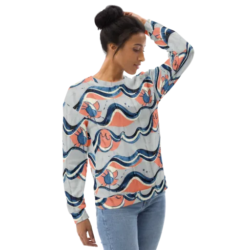Seaside Ribbon on a Sweatshirt