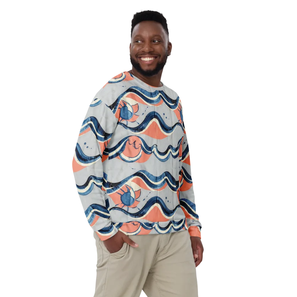 Seaside Ribbon on Sweatshirt — Front