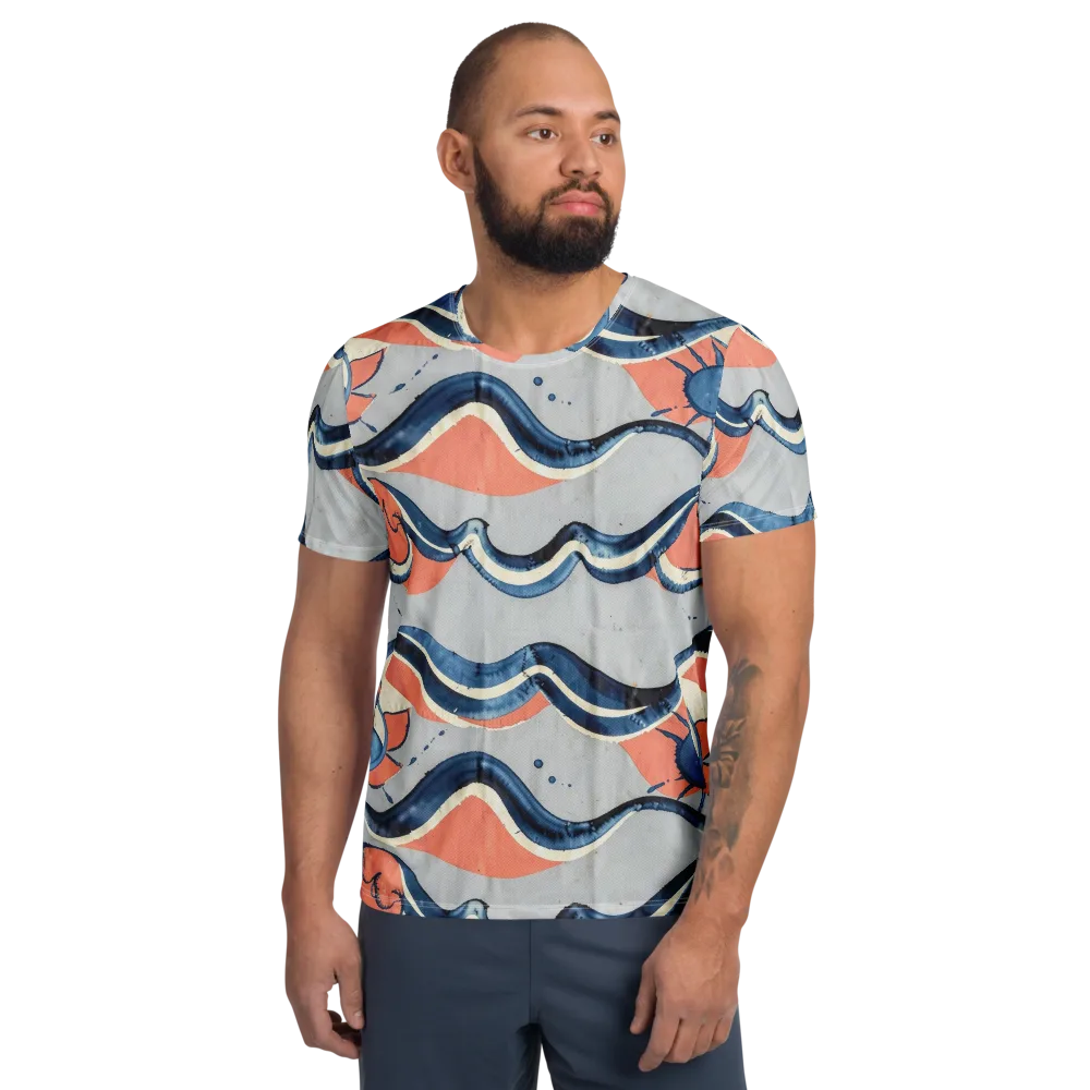 Seaside Ribbon on Men's Athletic T-Shirt — Front