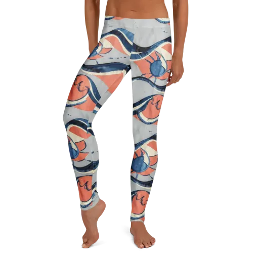 Seaside Ribbon on a Leggings