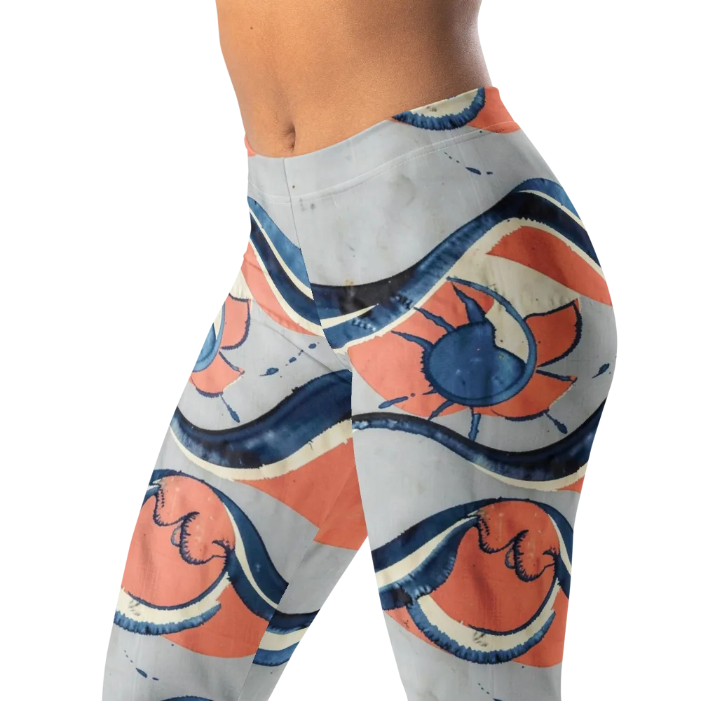 Seaside Ribbon on Leggings — Left Front