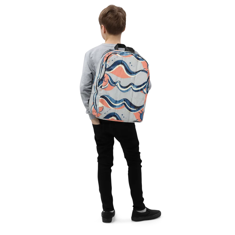 Seaside Ribbon on Minimalist Backpack — Right Front