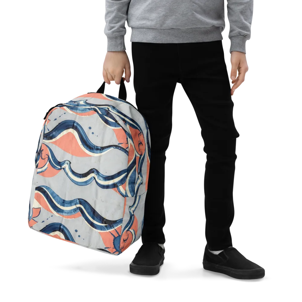 Seaside Ribbon on Minimalist Backpack — Zoomed-in