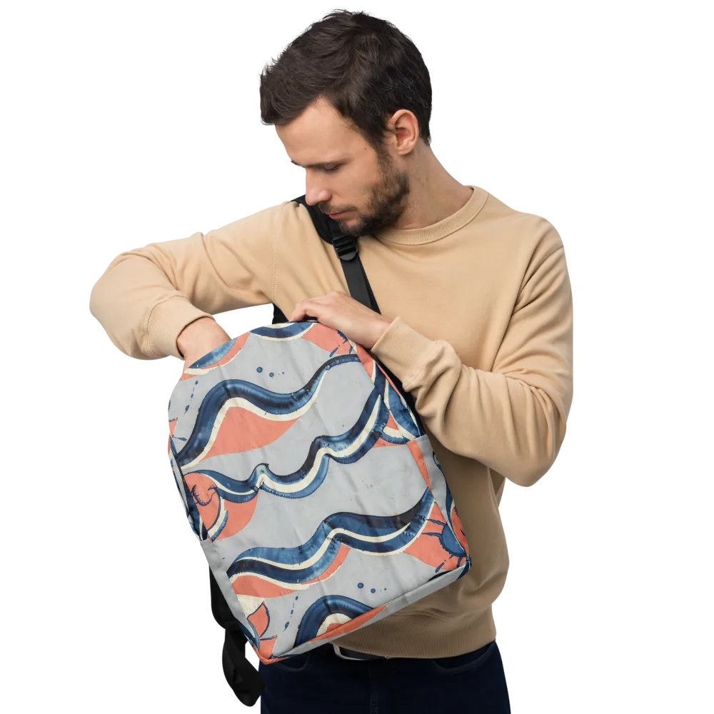Seaside Ribbon on Minimalist Backpack — Front