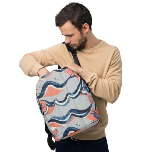 Seaside Ribbon on a Minimalist Backpack