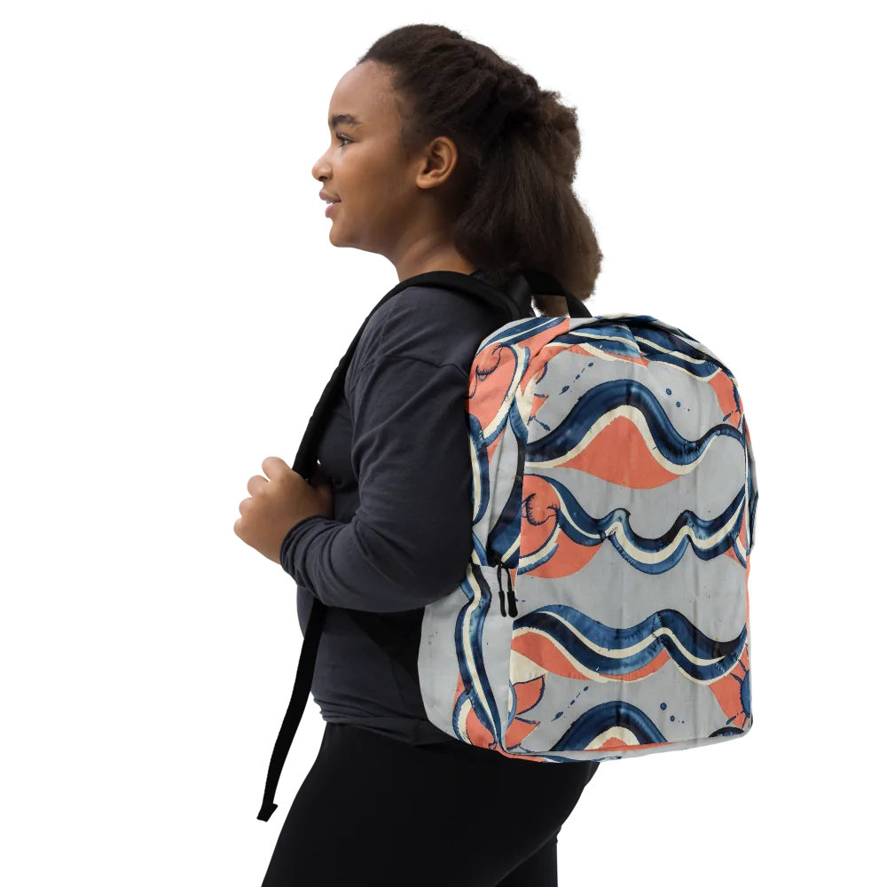 Seaside Ribbon on Minimalist Backpack — Right Front