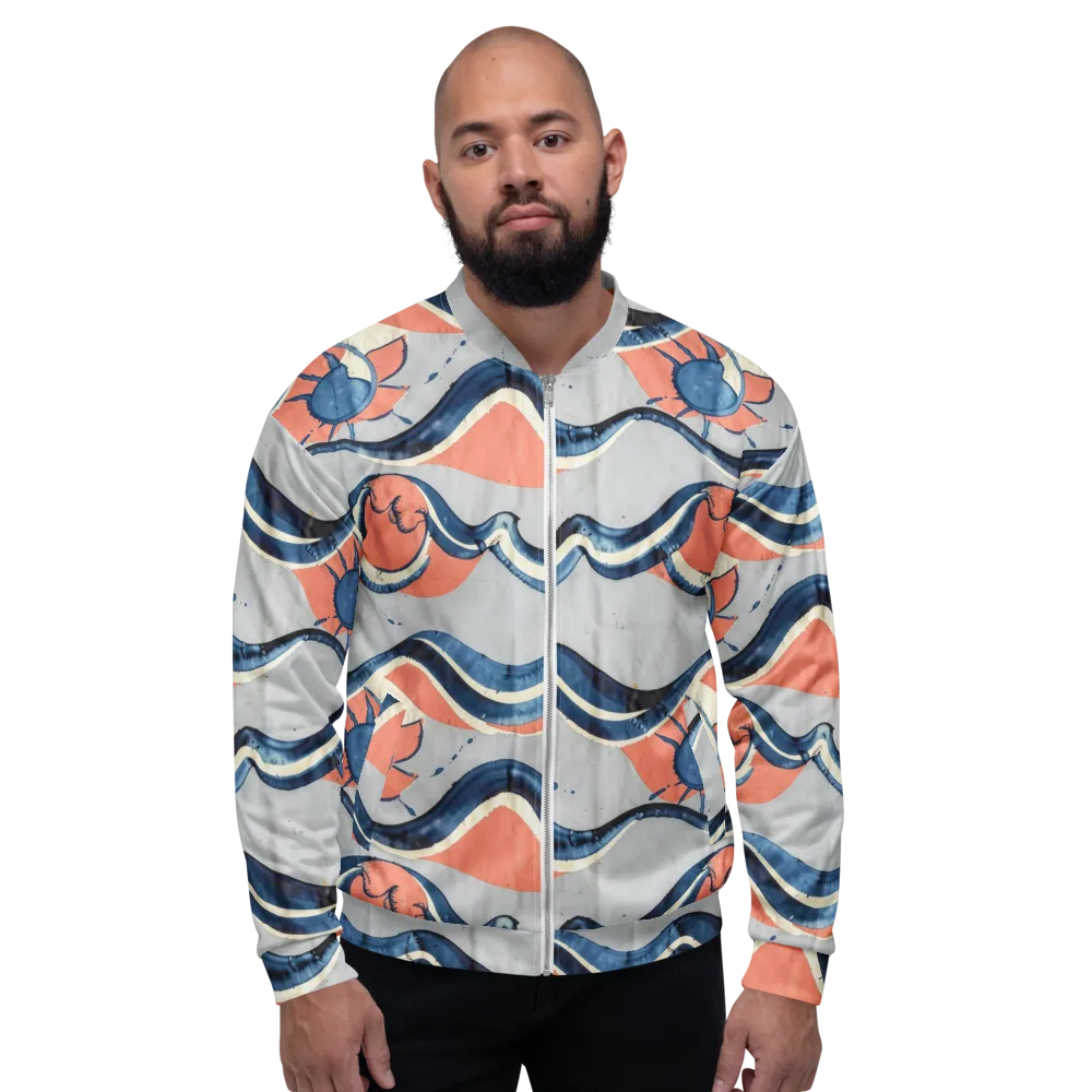 Seaside Ribbon on Bomber Jacket — Front