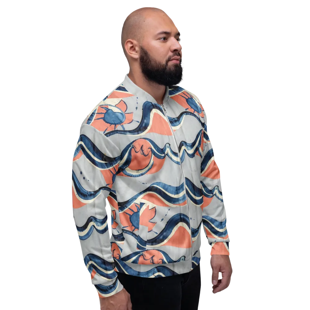 Seaside Ribbon on Bomber Jacket — Right
