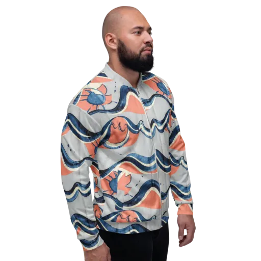 Seaside Ribbon on a Bomber Jacket