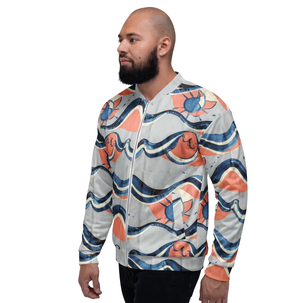 Seaside Ribbon on Bomber Jacket — Left