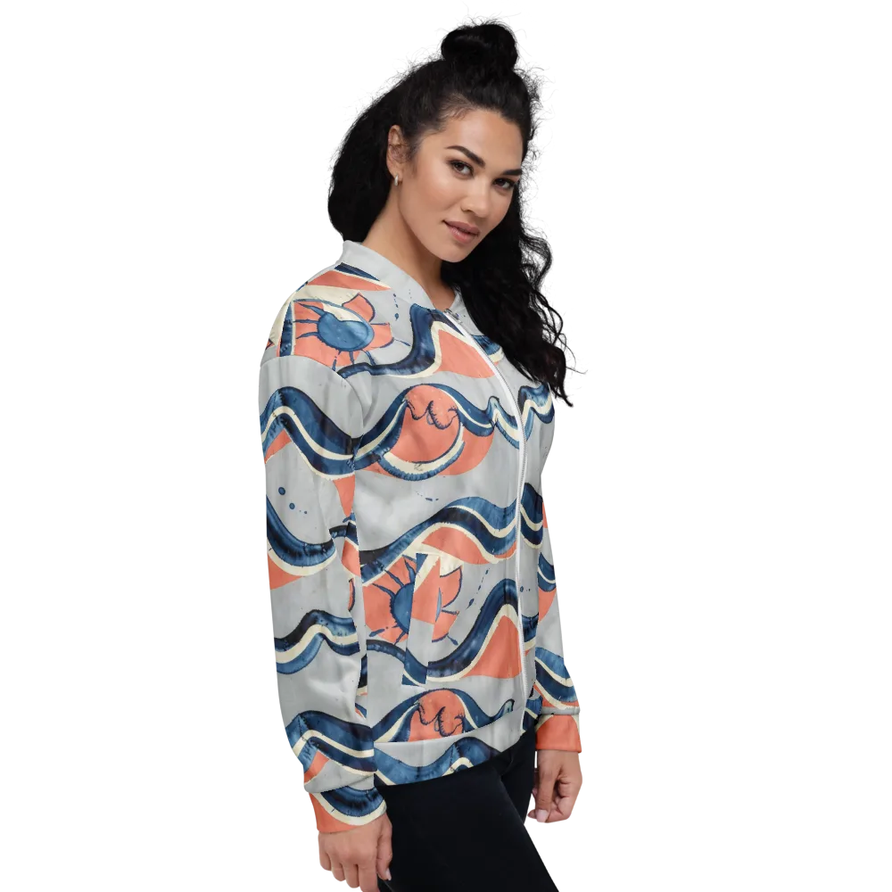 Seaside Ribbon on Bomber Jacket — Right