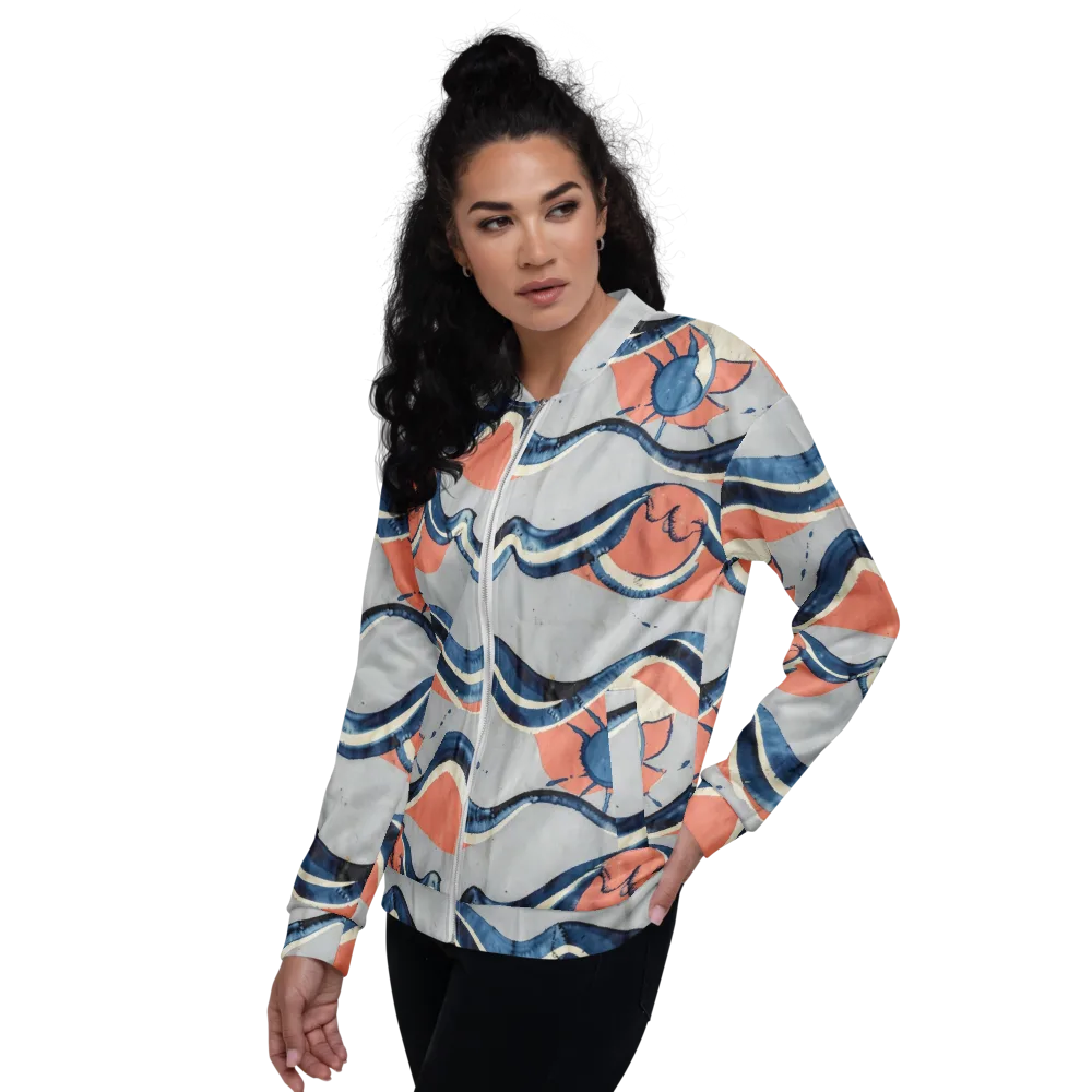 Seaside Ribbon on Bomber Jacket — Left