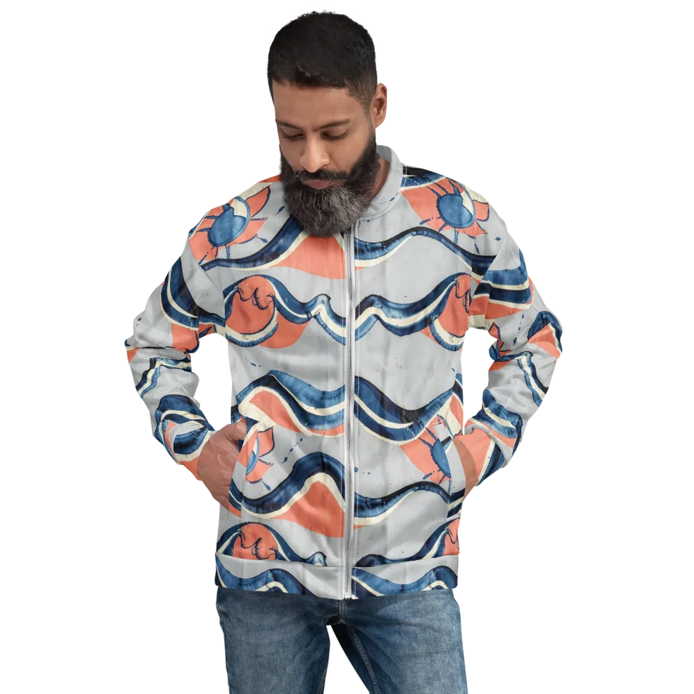 Seaside Ribbon on Bomber Jacket — Front