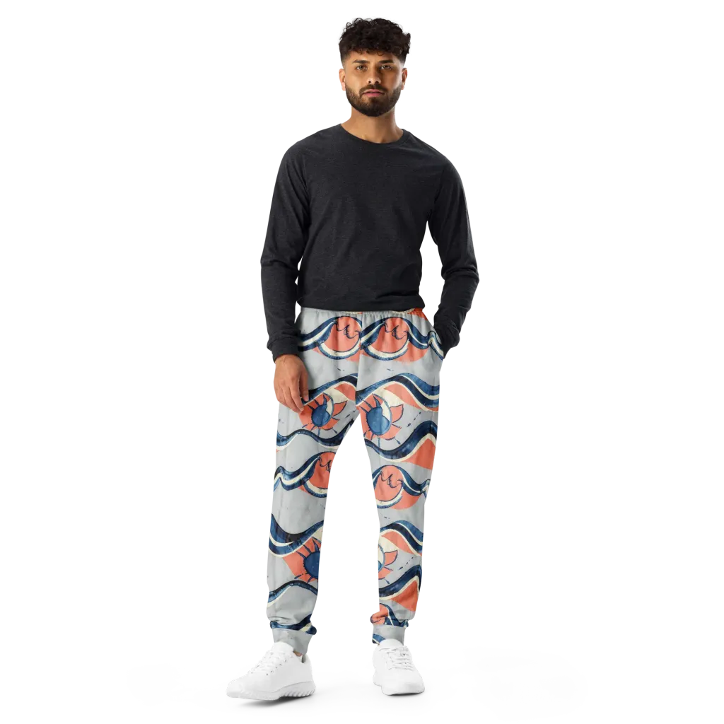 Seaside Ribbon on Men's Joggers — Front