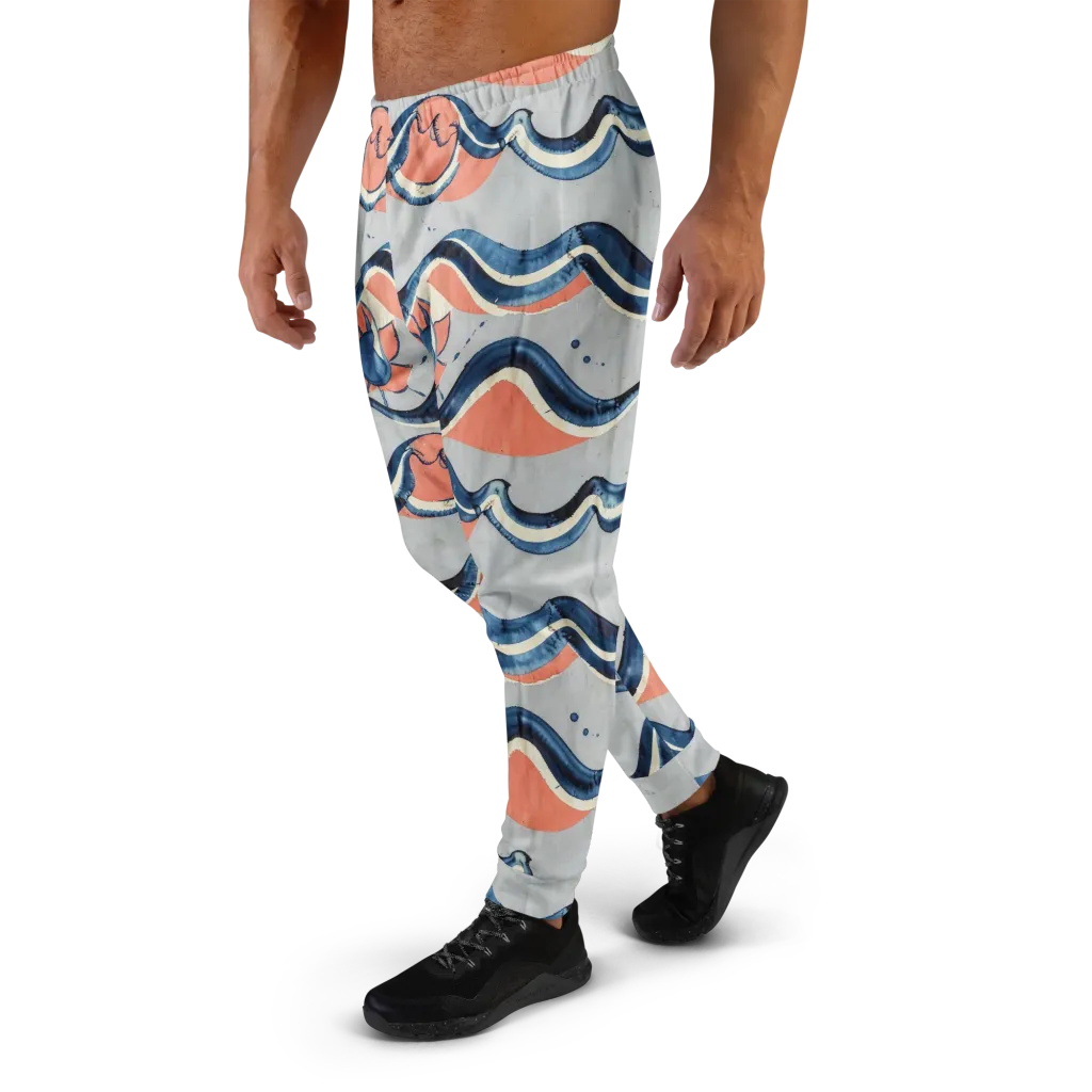 Seaside Ribbon on Men's Joggers — Left